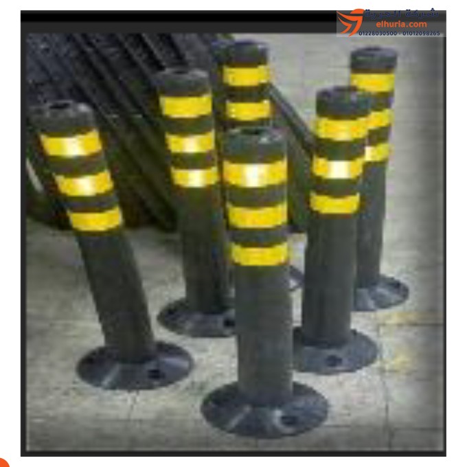 Fixed by a flexible rubber base: the ideal solution for traffic regulation